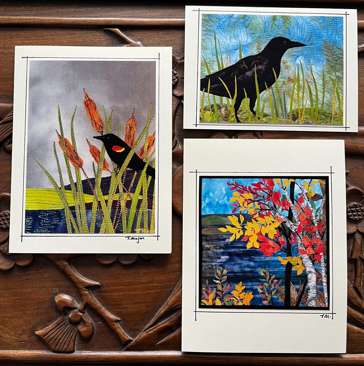 5 x 7" Greeting cards, photos of original work. $6.00 ea. ONLINE, includes shipping on orders of 10 or more. Please contact me below