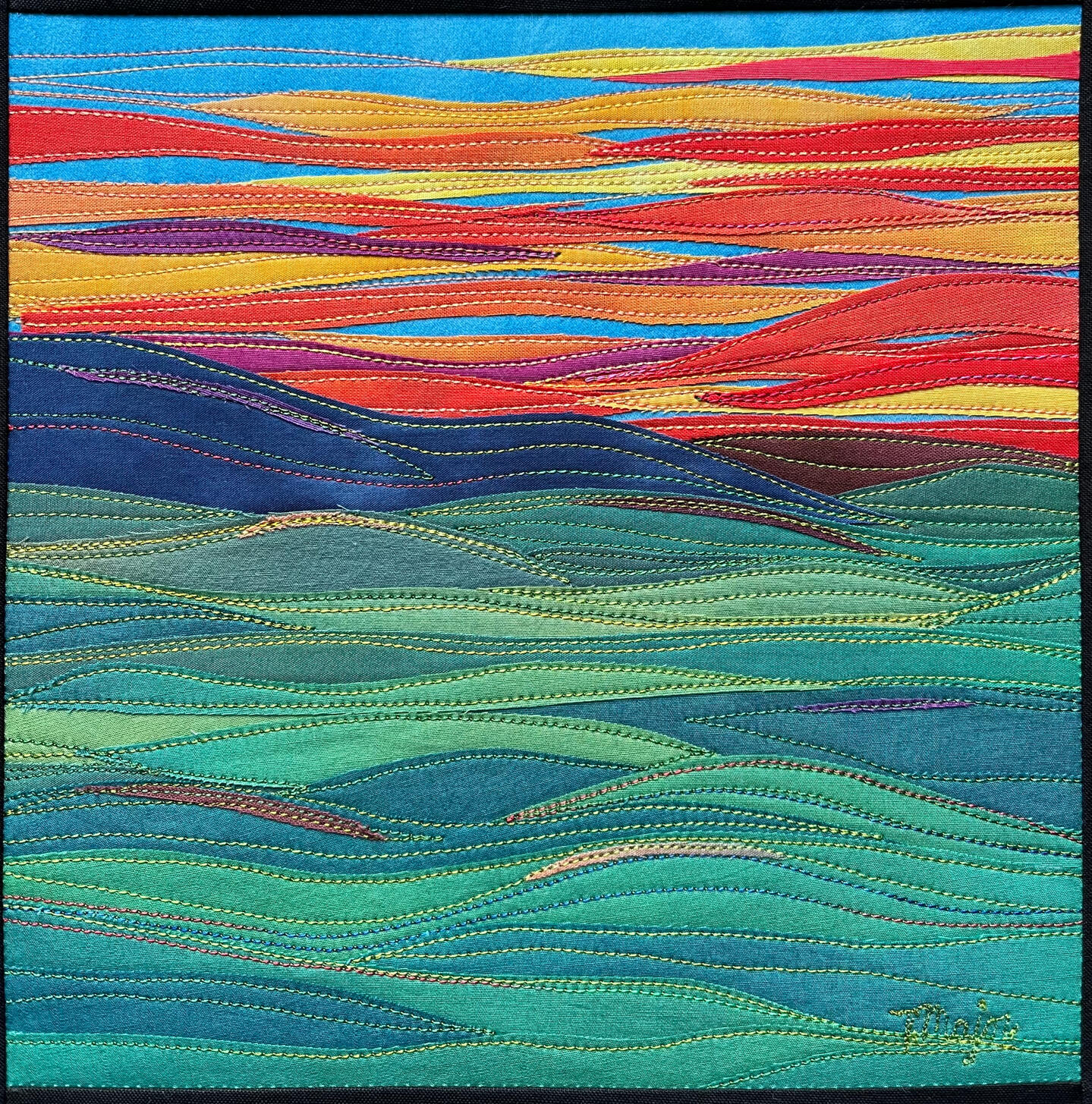 Sundown 8 x 8&quot;, Available at Textures Craftworks