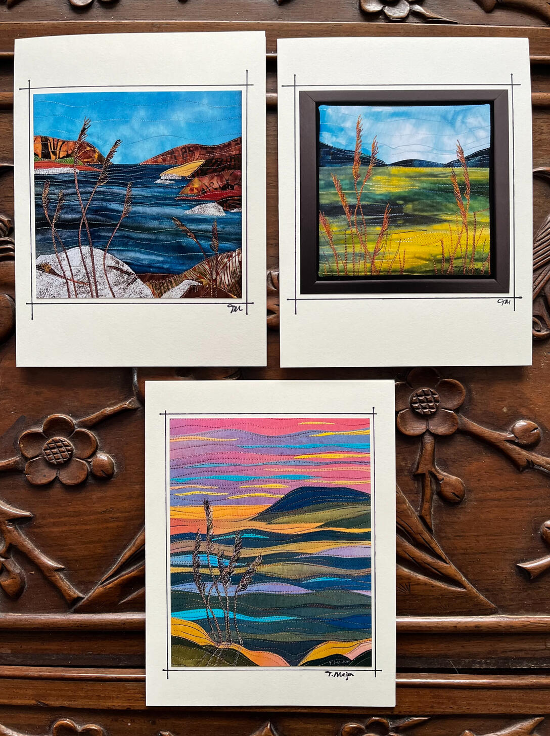 5 x 7" Greeting cards, photos of original work. $6.00 ea. ONLINE, includes shipping on orders of 10 or more. Please contact me below