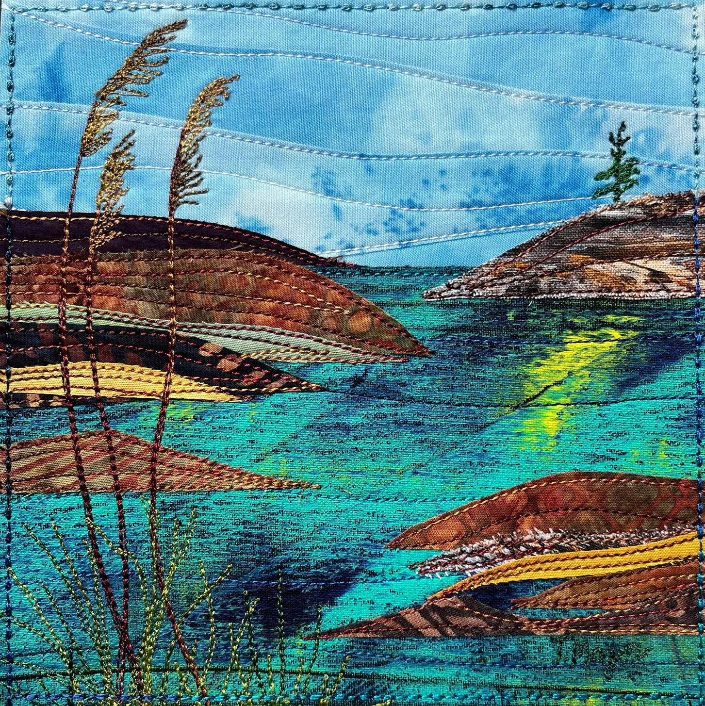 Northern Reflections. 6x6". Available at Textures Craftworks on Locke St. Hamilton